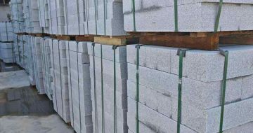 定西芝麻白路牙石，路侧石