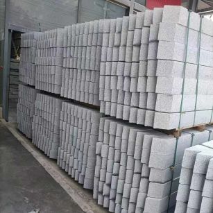 定西芝麻白树围石 树池