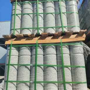 定西挡车柱芝麻白 挡车石