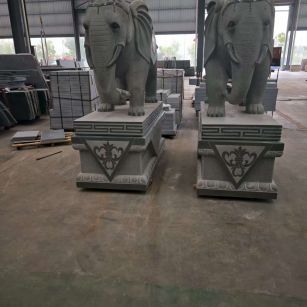 定西芝麻灰花岗岩对象 芝麻白芝麻灰大象