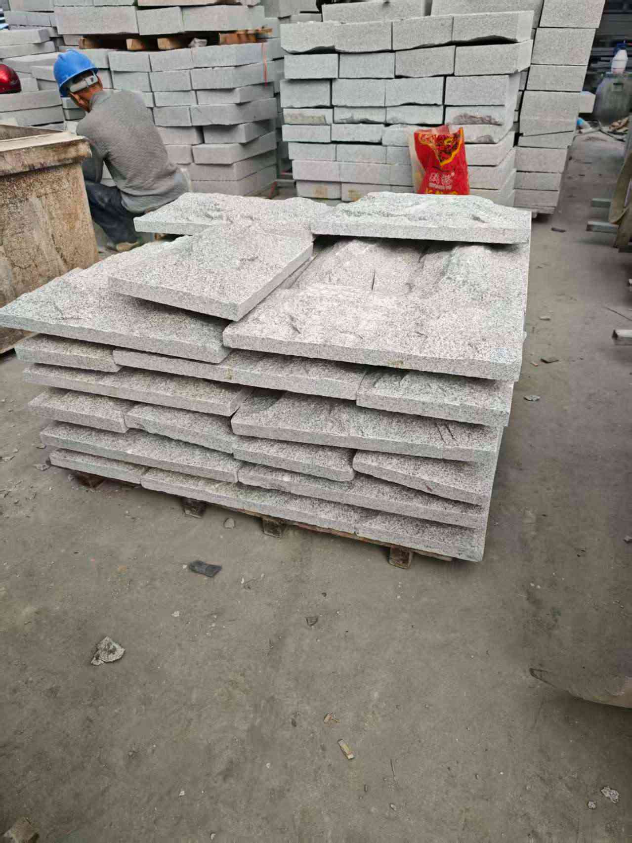 定西芝麻白蘑菇石，自然面