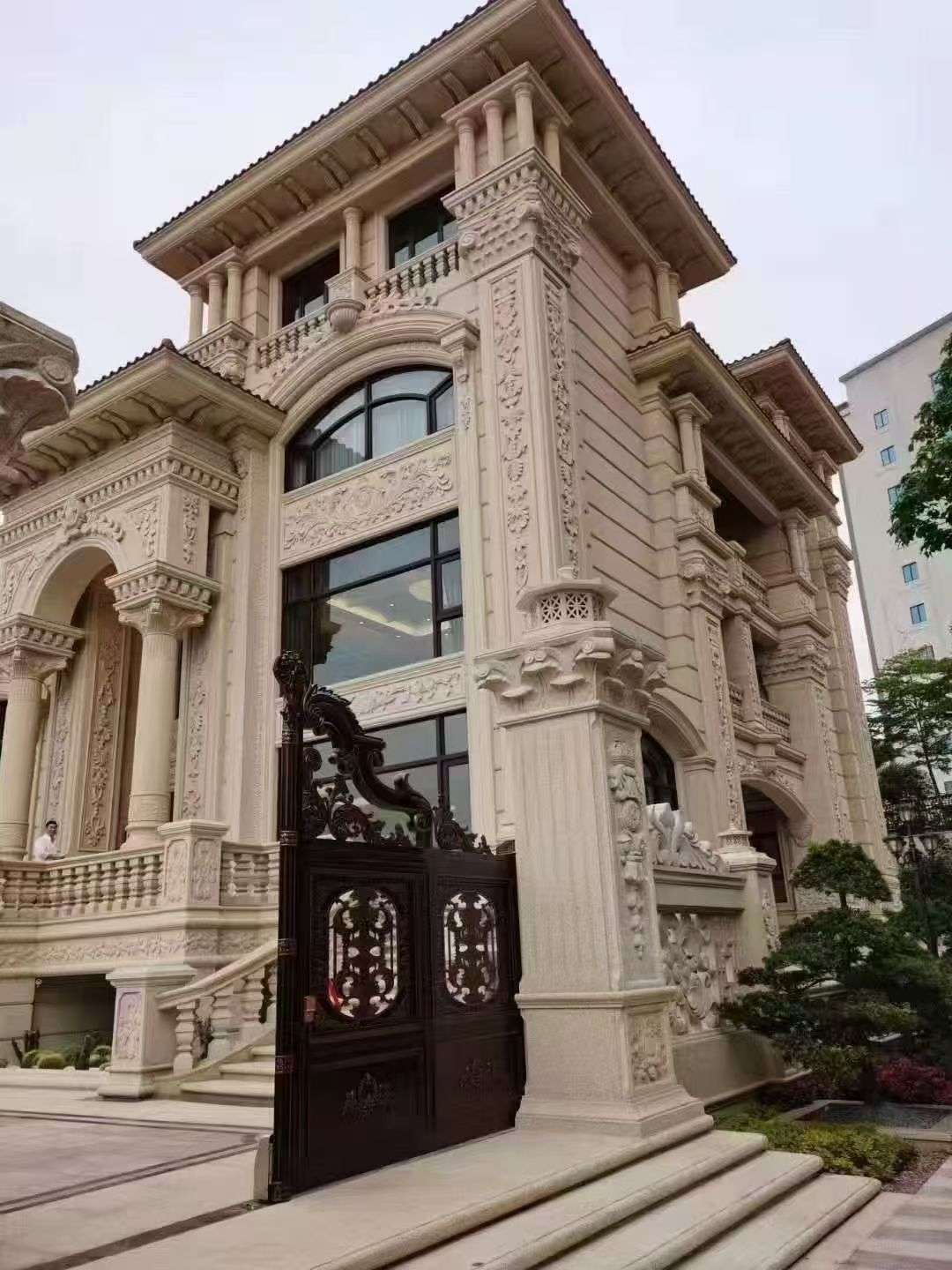 定西黄金麻别墅外墙异形定制